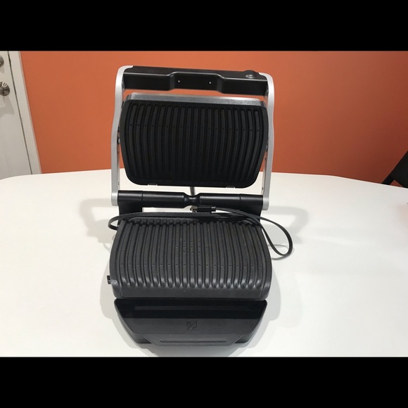 ☀️NWOT Stainless Steel T- Fal GC712D54 Opti Grill - Picture 1 of 9